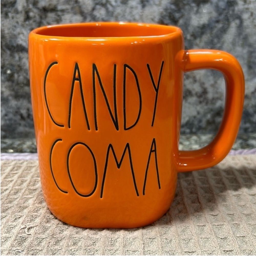 Rae Dunn “CANDY COMA” Halloween Mug | Orange | 16 oz | NWT
